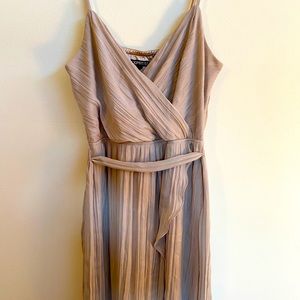 Express gold formal dress